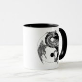 Drache Yin Yang Geschenk Tasse (VorderseiteRechts)
