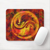 Drache Yin Yang Mousepad (Mit Mouse)