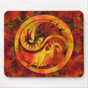 Drache Yin Yang Mousepad