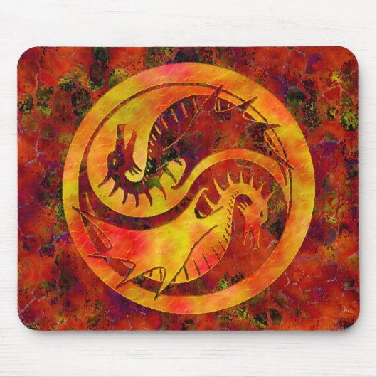 Drache Yin Yang Mousepad (Vorne)