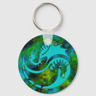 Drache Yin Yang Schlüsselanhänger