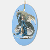 Drache zahmere 2 keramikornament (Links)