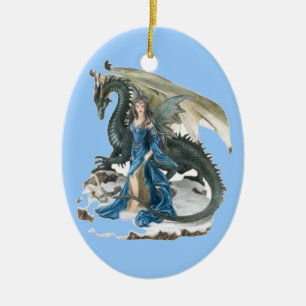 Drache zahmere 2 keramikornament