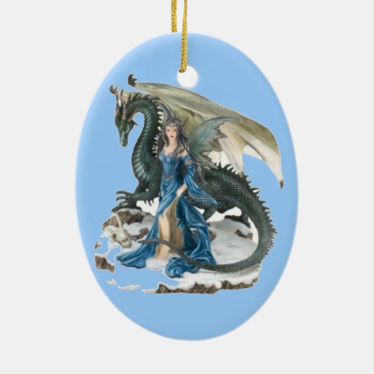 Drache zahmere 2 keramikornament (Hinten)