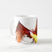 Drache-Zombie-Tasse Kaffeetasse (Vorderseite Links)