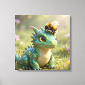 Drache zu Biene :-) Leinwanddruck (Vorderseite)