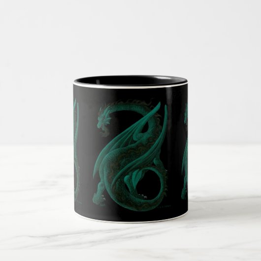 Drache Zweifarbige Tasse (Mittel)