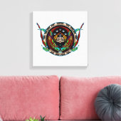 Drache Zwillinge Leinwanddruck (Insitu (Wohnzimmer))