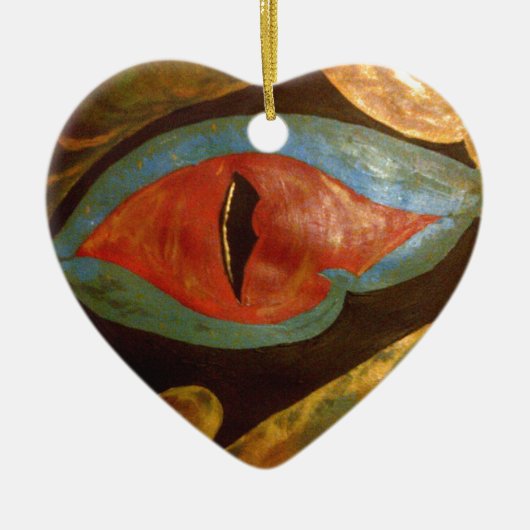 Dracheauge Keramikornament (Vorne)