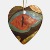 Dracheauge Keramikornament (Links)
