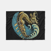Dracheboot Drachenboot Rennen Drachenbootfest Fleecedecke (Vorderseite (Horizontal))