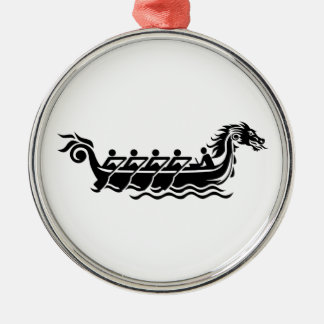 Dracheboot Silbernes Ornament