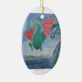 Drachefeiertagsverzierung Keramikornament (Rechts)