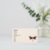 Drachefliege Visitenkarte (Stehend Vorderseite)