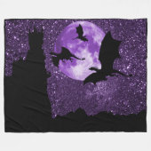 Drachefliegen, lila Himmelschloss der Fantasie, Fleecedecke (Vorderseite (Horizontal))