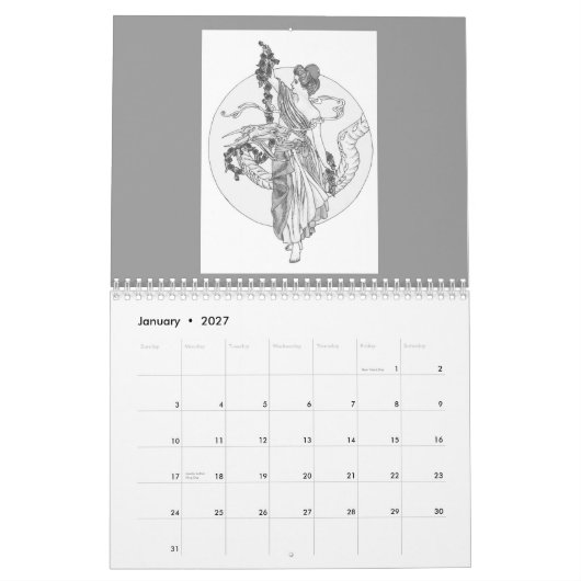 Drachekalender Kalender (Jan 2027)