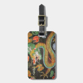 Drachemalerei auf der koreanischen Decke von Gepäckanhänger (Vorderseite vertikal)