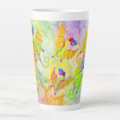 Drachen auf der Tasse WasserfarbenLatte (Vorderseite)