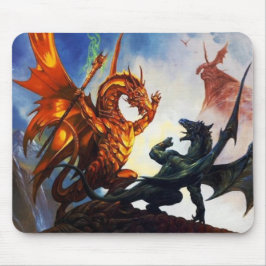 Drachen auf einer Mausunterlage Mousepad