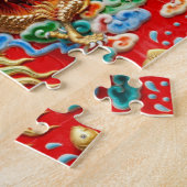 Drachen auf Tempel Puzzle (Seite)