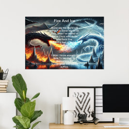 Drachen aus Feuer und Eis Poster