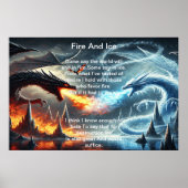 Drachen aus Feuer und Eis Poster (Vorne)