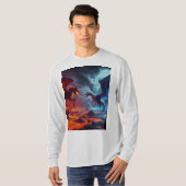 Drachen aus Feuer und Eis T-Shirt (Vorne ganz)