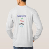 Drachen aus Feuer und Eis T-Shirt (Rückseite)