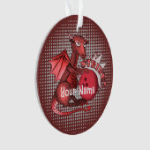 Drachen Bowling Ornament (Vorderseite)