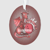 Drachen Bowling Ornament (Vorderseite)