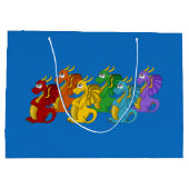 Drachen Cartoon Große Geschenktüte (Rückseite)