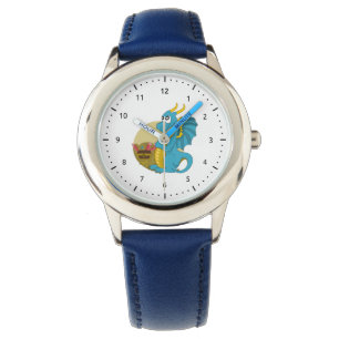 Drachen-Cartoon-Uhr Armbanduhr