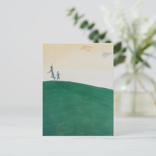 Drachen, der 2000 fliegt postkarte (Stehend Vorderseite)