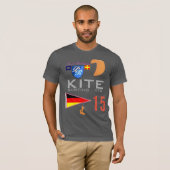 Drachen, der Flagge Deutschlands GER surft T-Shirt (Vorne ganz)