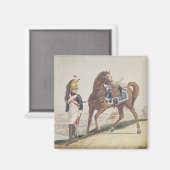 Drachen der französischen Kaiserarmee Magnet (Vorderseite/Rückseite)