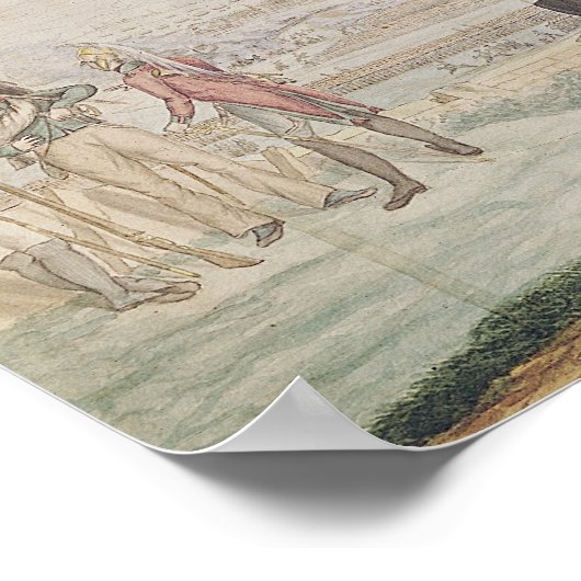 Drachen der französischen Kaiserarmee Poster (Ecke)