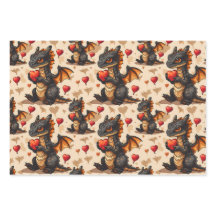 Drachen, die den Valentinstag des Herzens halten