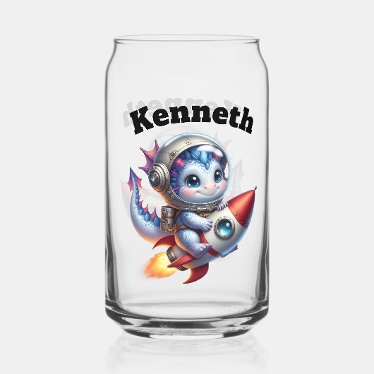 Drachen, die die Sterne erforschen Dosenglas (Vorderseite)