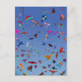 Drachen-Drachen-Drachen im Himmel Postkarte (Vorderseite)