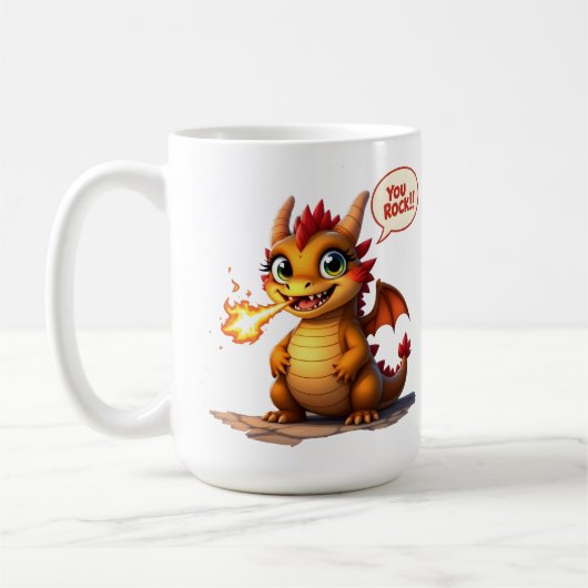 Drachen, du rockst kaffeetasse (Links)
