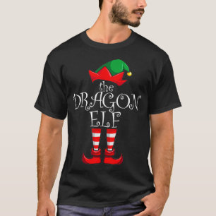Drachen-Elf-Passende Familien-Weihnachtsfeier-Pyja T-Shirt