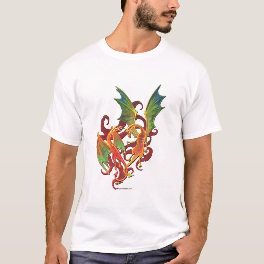 Drachen extravagant T-Shirt (Vorderseite)