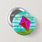 Drachen-Festival-runder Knopf 2010 von TPC Button (Vorne & Hinten)