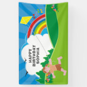 Drachen-Fliegen-Kindergeburtstag-Party Banner (Vertikal)