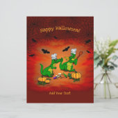 Drachen - Frohe Halloween! Heute werde ich kochen (Stehend Vorderseite)