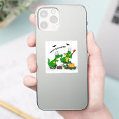 Drachen - Frohe Halloween! Heute werde ich kochen Aufkleber (Telefon)