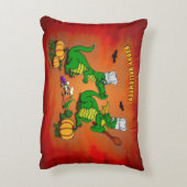 Drachen - Frohe Halloween! Heute werde ich kochen Dekokissen (Rückseite(Vertikal))