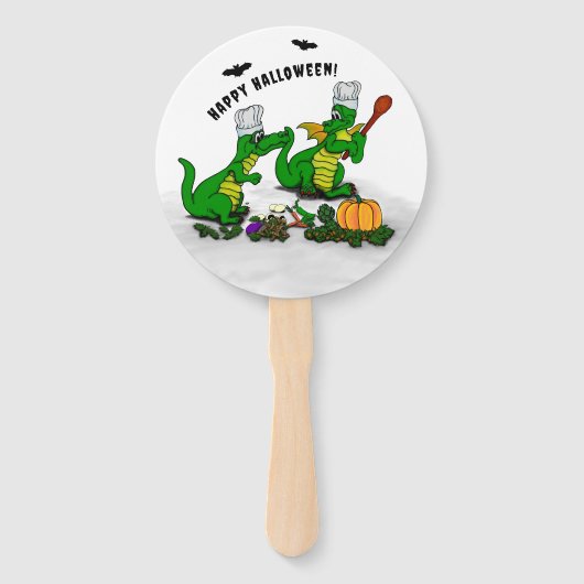 Drachen - Frohe Halloween! Heute werde ich kochen Fächer (Vorderseite)