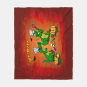Drachen - Frohe Halloween! Heute werde ich kochen Fleecedecke (Vorderseite)