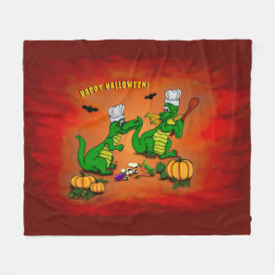 Drachen - Frohe Halloween! Heute werde ich kochen Fleecedecke